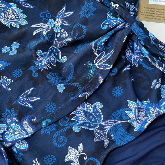 Nip and Tuck Paisley One Piece Swim Suit. NWT - Picture 5 of 13